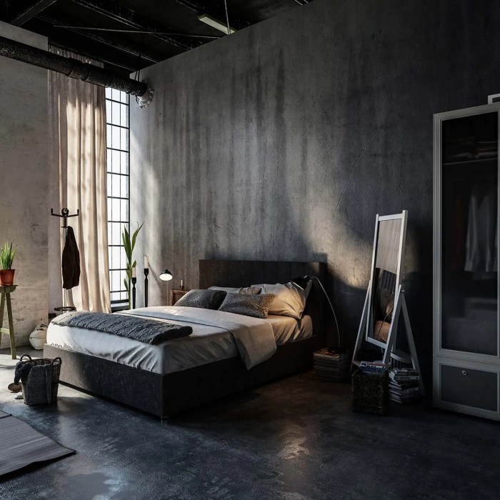 Industrial bedroom ideas decor design