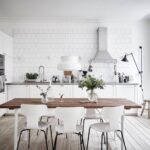 Kitchen scandinavian design inspiration kitchens white wooden floor brick